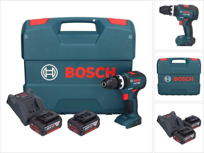 Bosch GSB 18V-55 Professional (2x 4,0 Ah + Ladegerät + Koffer)