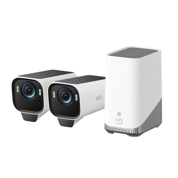 Eufy eufyCam S3 Pro 2-Kamera-Set mit HomeBase 3 (T88923W1)