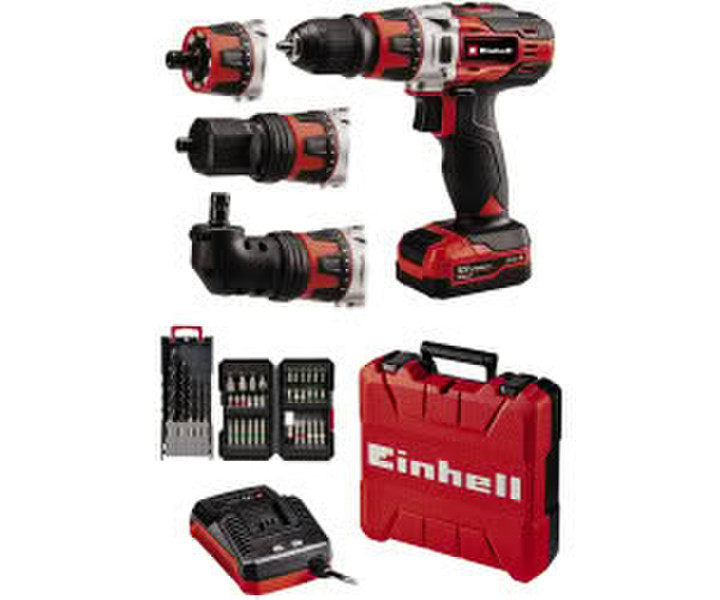 Einhell TE-CD 12/1 Li +39 2,0Ah 12 V 30 Nm 2 Gänge + 34 Teile Bit-Set + Ladegerät + Koffer