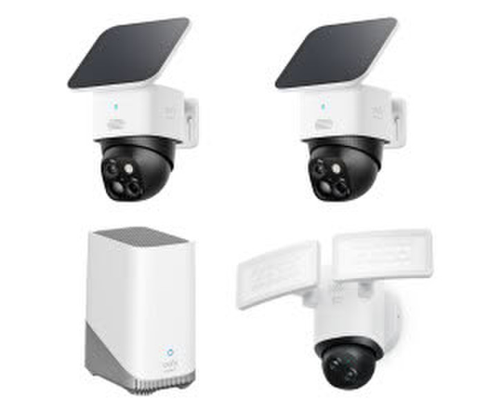 Eufy SoloCam S340 Doppelpack inkl. Floodlight Camera E340 + Homebase 3