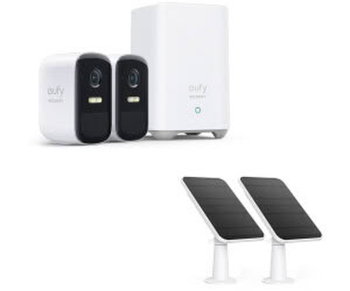 Eufy eufyCam 2C Pro + Solar Panel Ladegerät (Doppelpack)