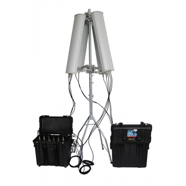 ANTI-DRONE UAV JAMMER 6 BANDS 128W UP TO 3000M