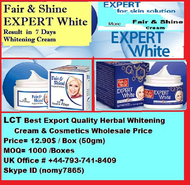 FAIR & SHINE BEAUTY CREAM AND EXPORT QUALITY COSMETICS WHOLESALE 