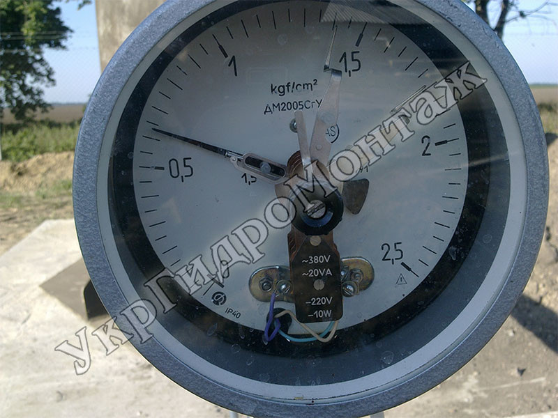 Электроконтактный Manometer (EKM) von Wassertürmen für die Zustellung durch der Ukraine