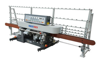 The machine for processing rectilinear glass edges 