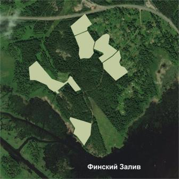 The land for development in Vyborg, Russia