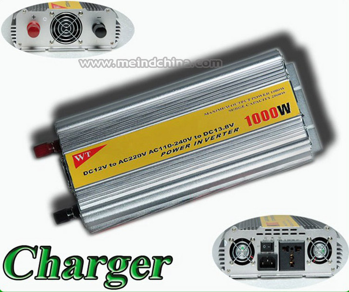 1000W Power Inverter with Charger AC Converter Car Charger Off Grid Inverter Car Inverters Power Supply Watt Inverter