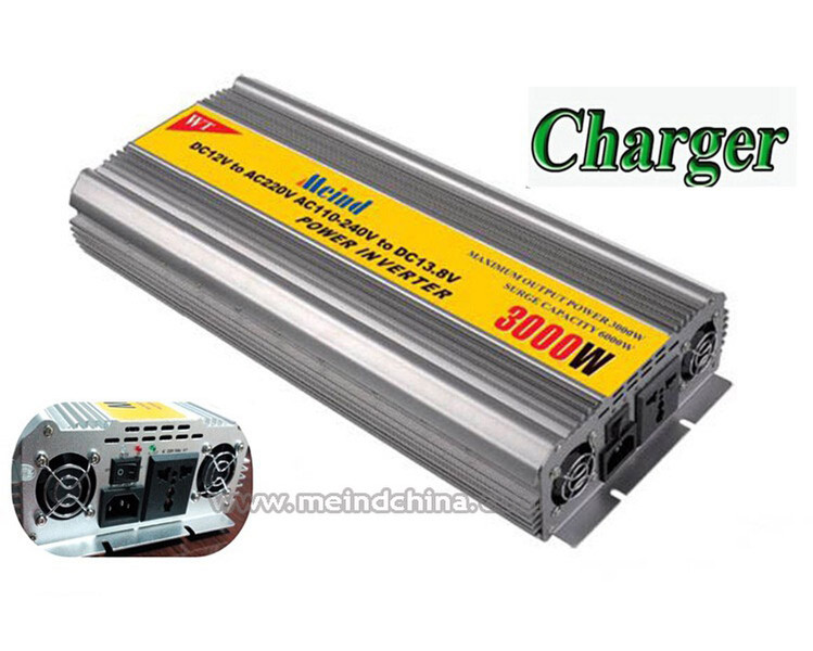 3000W Power Inverter with Charger AC Converter Power Supply Watt Inverter Solar Inverter Off Grid Inverter