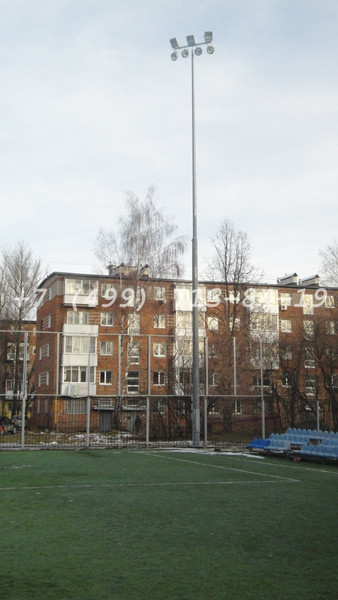 Lighting poles faceted galvanized folding