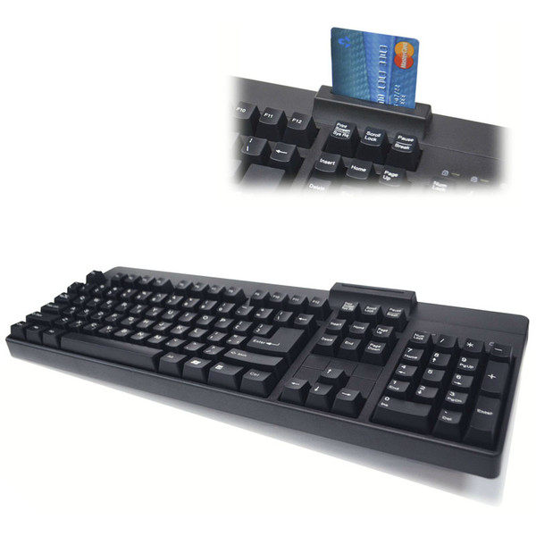 重型键盘带智慧卡读卡器(KB-6868-SCR)