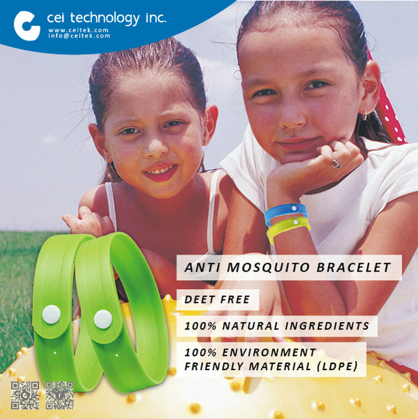 Eco friendly Natural Essential Oil Mosquito Repellent Bracelet