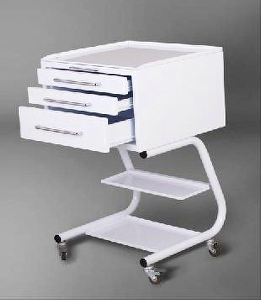 Столик врача СВ-3 передвижной с 3 выдвижными ящиками