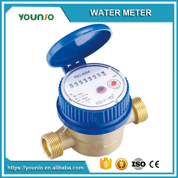 Younio Wholesale Plastic Water Cooler Single Jet Dry Type Water Meter