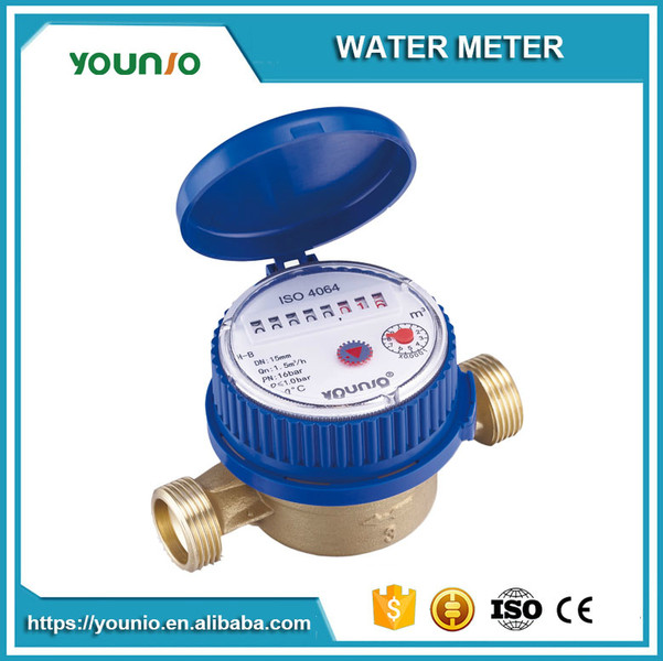 Younio Dry Dial Single Jet Vane Wheel Water Meter
