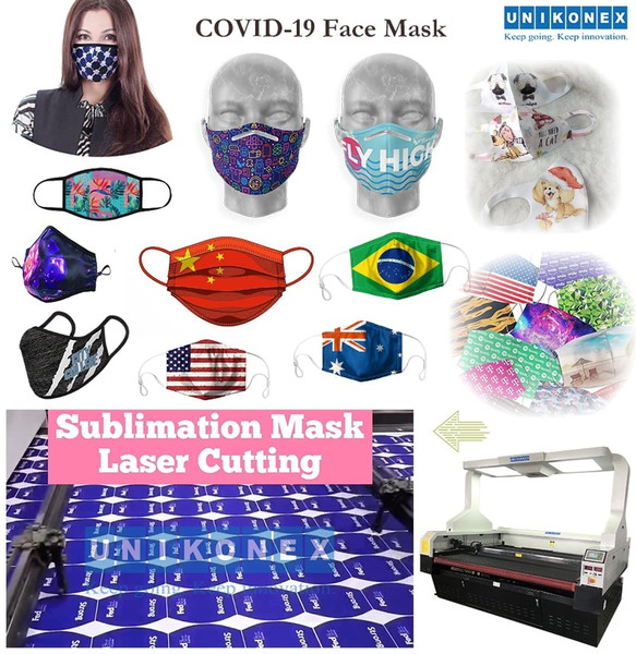 Transform sublimated jerseys to sublimation mask laser cutting
