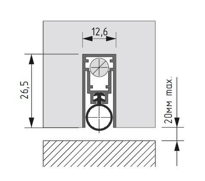 Automatic drop down seal CP 13x27