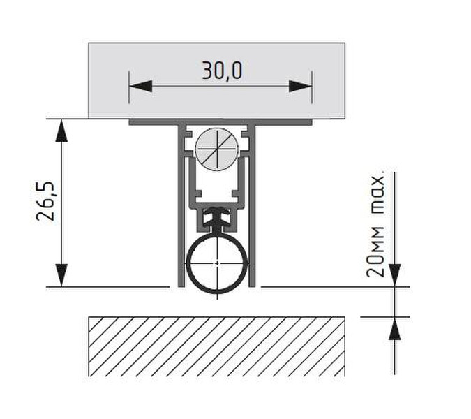 Automatic drop down seal TP 30x27