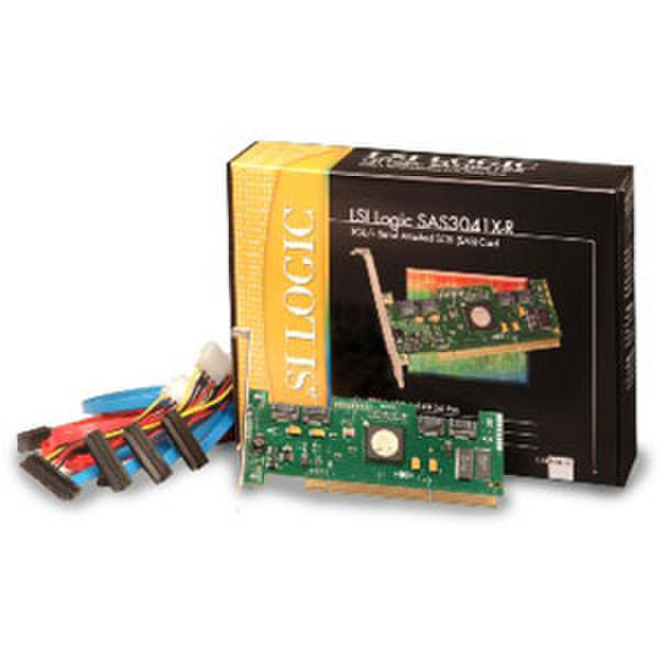 LSI LSI00033 SAS3041X-R 4 Port SAS Host Bus Adapter 300Мбит/с сетевая карта