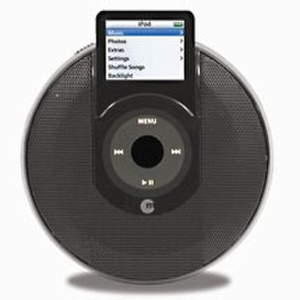 Macally Portable speakers stereo nano Черный мультимедийная акустика