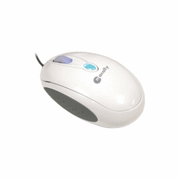 Macally Ecomouse Optical USB Оптический 800dpi Белый компьютерная мышь