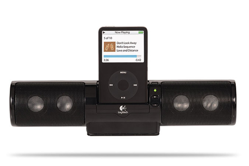 Logitech mm32 Portable Speaker for iPod - Black Черный мультимедийная акустика