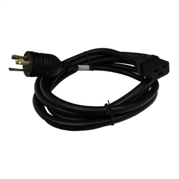 Lantronix IEC60320/C19 to NEMA L5-20P, 10Ft 3m C19 coupler NEMA 5-20P Black power cable