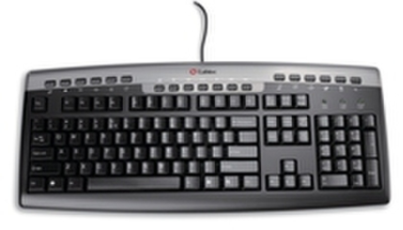 Labtec Media Keyboard PS/2 QWERTY Черный клавиатура