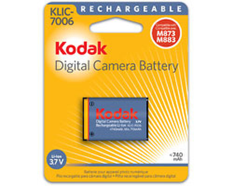 Kodak KLIC-7006 Lithium ion Digital Camera Battery Lithium-Ion (Li-Ion) 710mAh 3.7V Wiederaufladbare Batterie