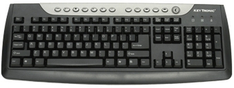 Keytronic NAV-5-U5 USB USB QWERTY Black keyboard