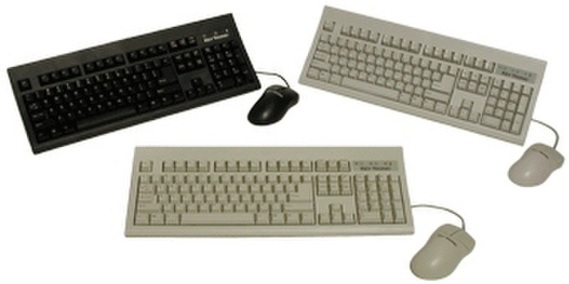 Keytronic KT800U2M10PK USB QWERTY Black keyboard