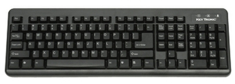Keytronic KT300U2 Black USB USB QWERTY Черный клавиатура