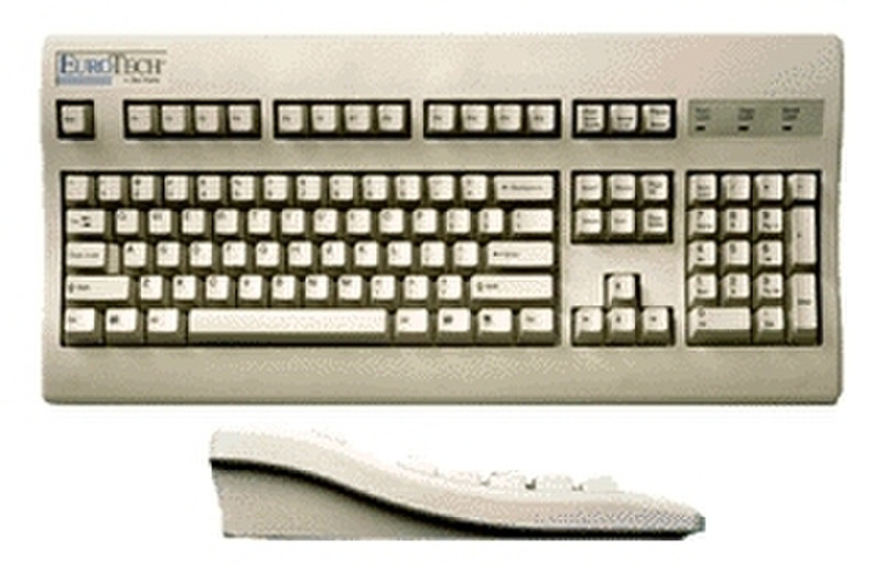 Keytronic Keyboard,104, Gray PS/2 QWERTY Grau Tastatur