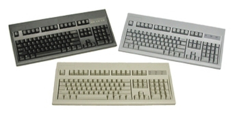 Keytronic E06101U2 USB QWERTY Schwarz Tastatur