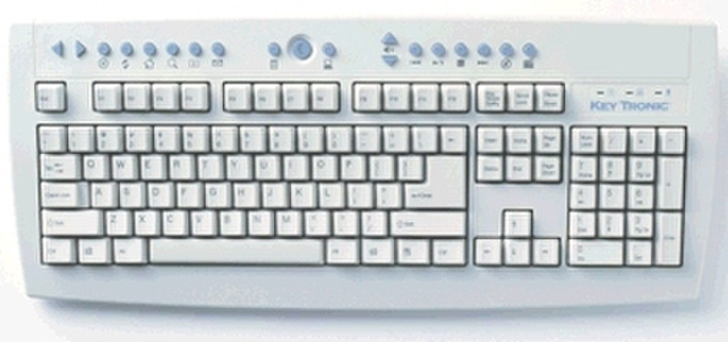 Keytronic E05351U1HUB USB QWERTY Beige keyboard