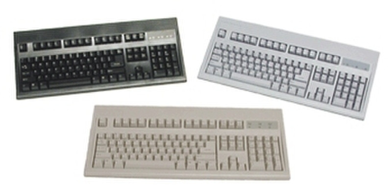 Keytronic E03601P2 PS/2 Black keyboard