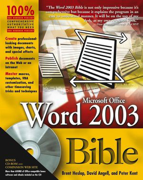 Wiley Word 2003 Bible 912pages software manual