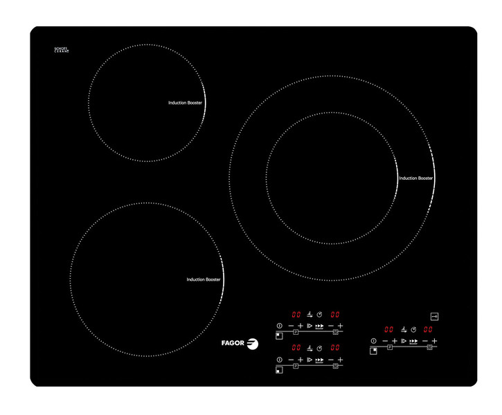 Fagor IF-33BS built-in Electric induction Black hob