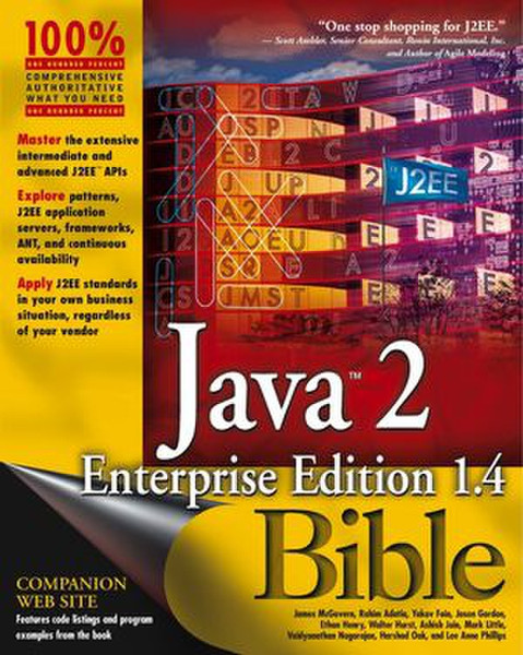 Wiley Java 2 Enterprise Edition 1.4 (J2EE 1.4) Bible 1008pages software manual