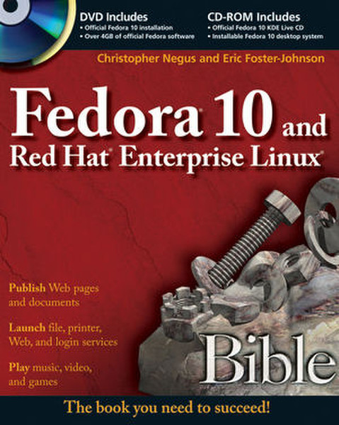 Wiley Fedora 10 and Red Hat Enterprise Linux Bible 1128страниц руководство пользователя для ПО