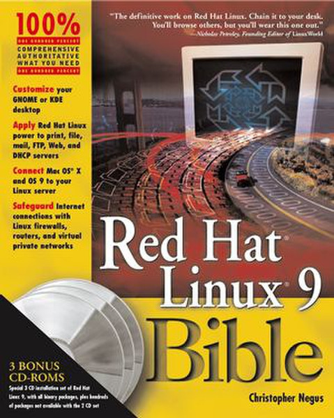 Wiley Red Hat Linux 9 Bible 1104страниц руководство пользователя для ПО