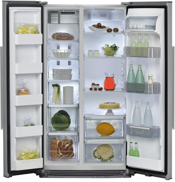 Bauknecht KSN 495/1 IO freestanding 542L A+ Stainless steel side-by-side refrigerator