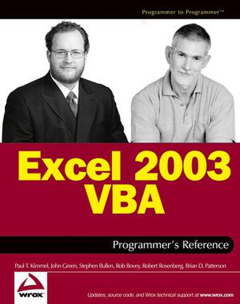 Wiley Excel 2003 VBA Programmer's Reference 1176страниц руководство пользователя для ПО