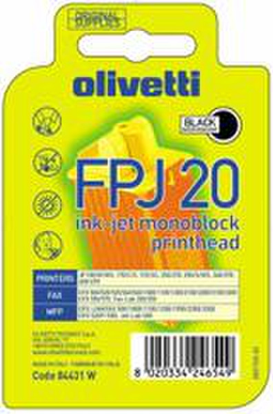 Olivetti Printkop FPJ20 monoblock zwart Schwarz Tintenpatrone