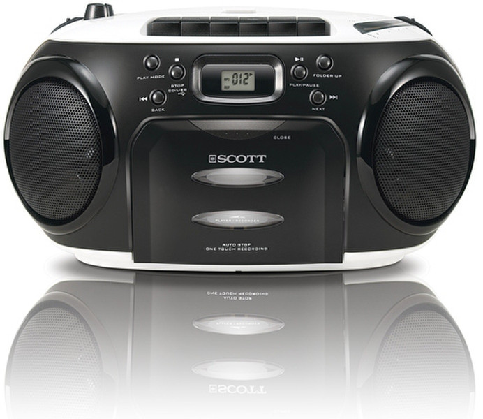 SCOTT SW M1070 Zhen 2.4Вт Черный, Белый CD радио