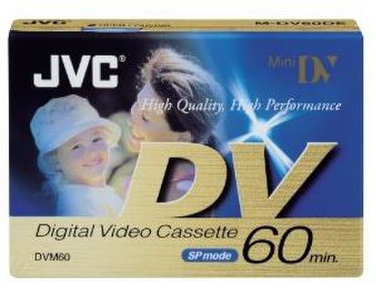 JVC M-DV60 MiniDV Cassette, 1-Pack Video сassette 60мин 1шт