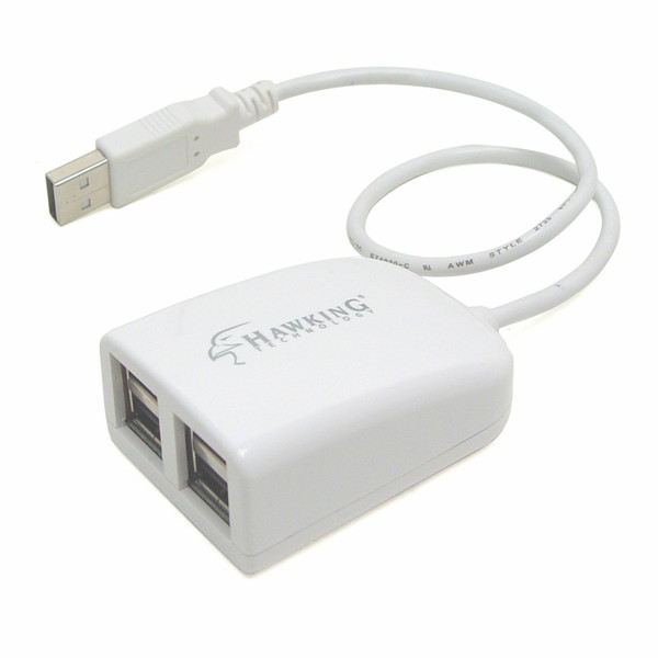 Hawking Technologies 4-Port USB 2.0 Hub 480Mbit/s White interface hub