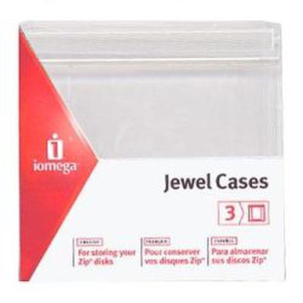 Iomega Zip Disk Jewel Cases - Plastic - Red, White, Gray Multicolour