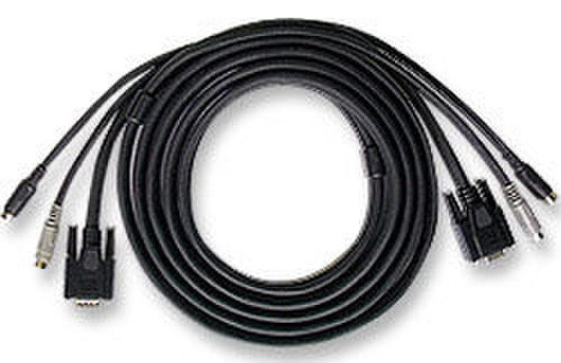 Intellinet 205009 1.8m Black KVM cable