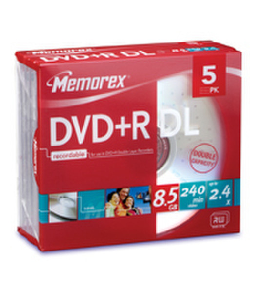 Imation DVD+R Double Layer 5 Pack 8.5ГБ DVD+R DL 5шт