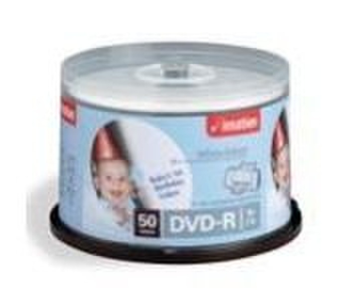 Imation DVD-R 16x 50pk Spindle - White Inkjet 4.7ГБ DVD-R 50шт